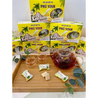 Kẹo dừa bến tre Phú Vinh sầu riêng đạt 100% sản phẩm sạch 60gr - 250gr