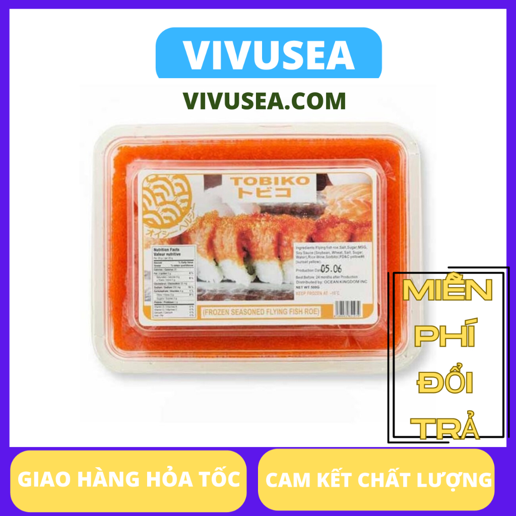 Trứng Cá Chuồn Nhập Khẩu Nhật 500gr