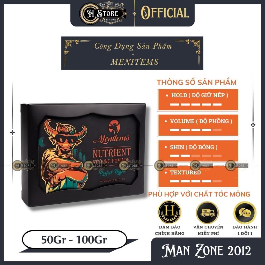 Sáp Vuốt Tóc Nam Menitems -Tropical Wind - Perfect Night - Gentle Blue - Hàng Chính Hãng - H - Store - SL