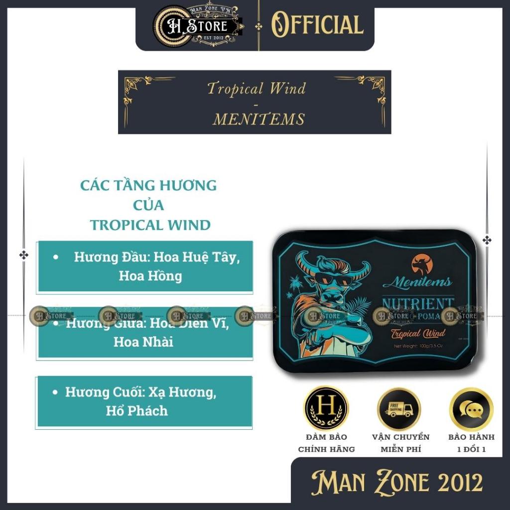 Sáp Vuốt Tóc Nam Menitems -Tropical Wind - Perfect Night - Gentle Blue - Hàng Chính Hãng - H - Store - SL