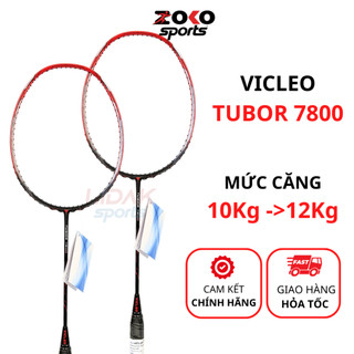 Vợt cầu lông vicleo tubor 7800 khung caron nhẹ cao cấp mức căng 10kg, 11kg chính hãng giá rẻ- zoko sport