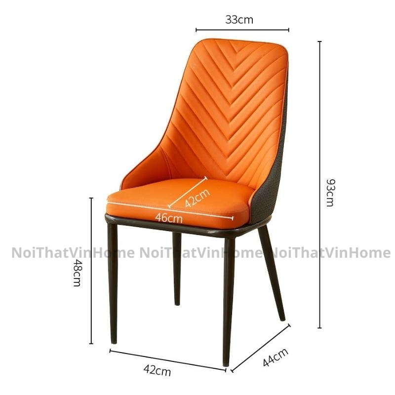 Ghế Bàn Ăn Bọc Da Phòng Bếp, Ghế Ăn Tựa Lưng, Ghế Phòng Khách, Ghế Văn Phòng Hàng Nhập Khẩu - Nội Thất Vin Home