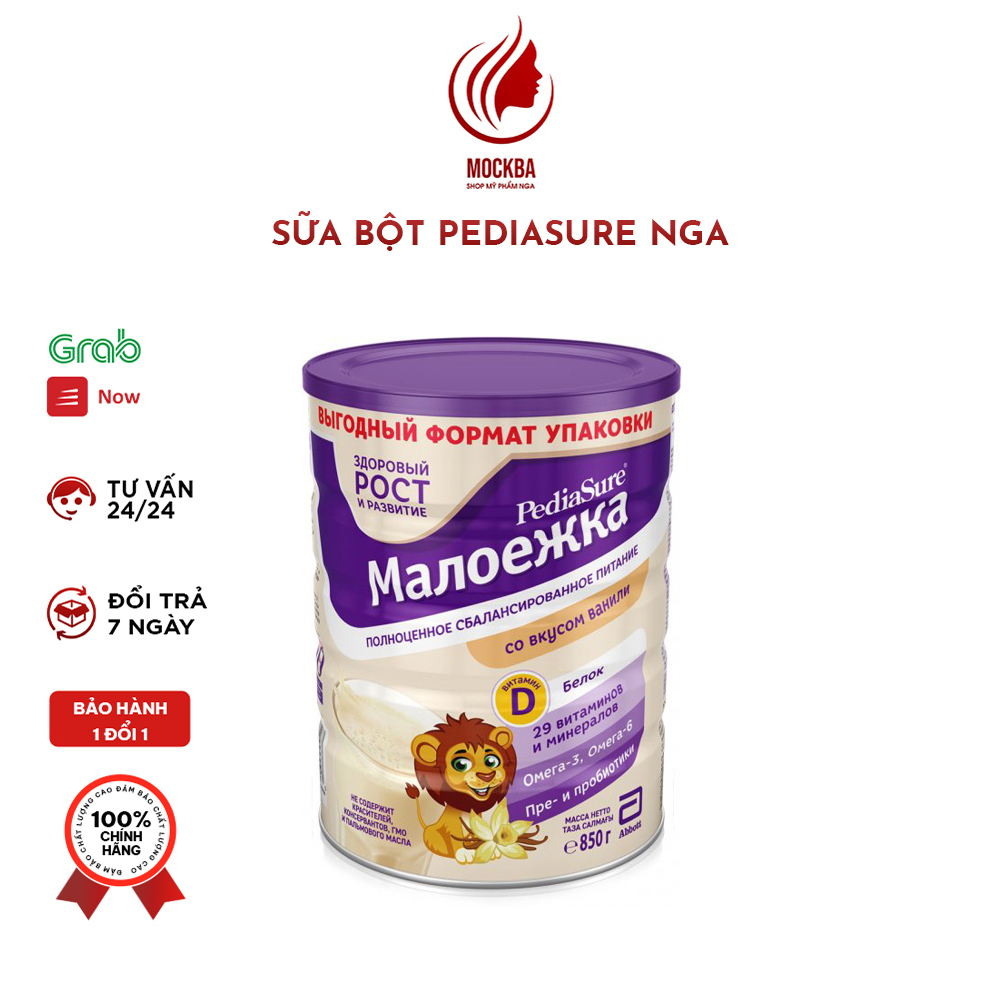 [Date 2025] Sữa bột PediaSure của Nga Hương vị  Vani, Dâu, Socola loại 850g &amp; 400g dòng sữa công thức năng lượng cao