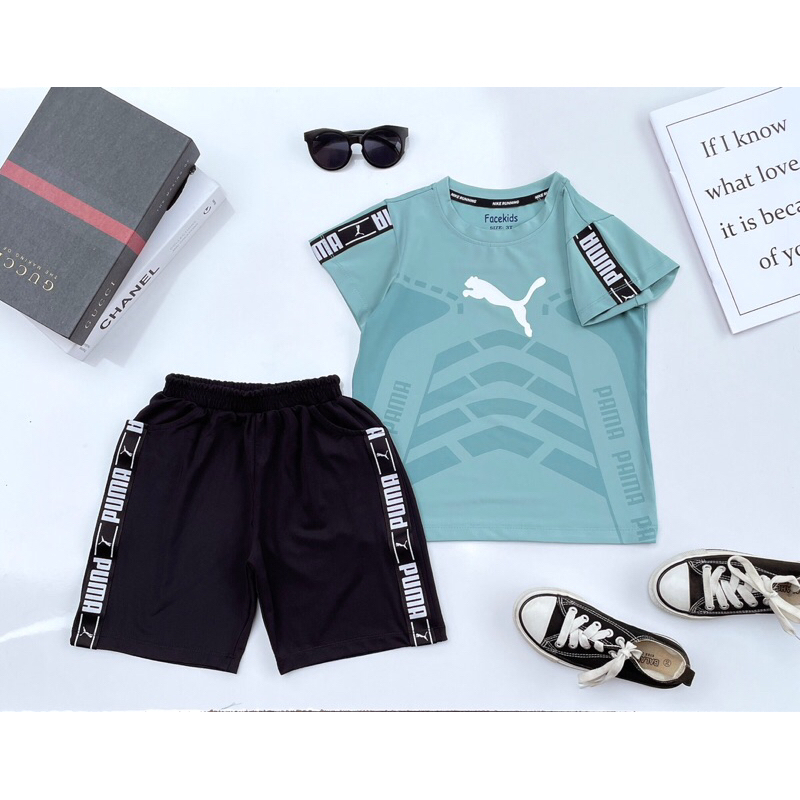 Bộ quần Áo thể thao bé trai 25-55kg cao cấp