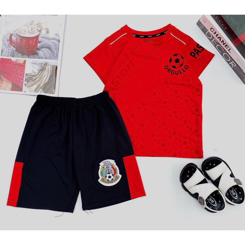 Bộ quần Áo thể thao bé trai 25-55kg cao cấp