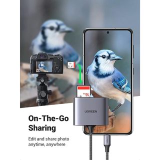 Đầu đọc thẻ SD/TF chuẩn Type C + OTG + USB 2.0 Ugreen 80798
