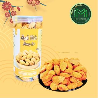 Hạnh nhân rang bơ vỏ mỏng mỹ hạt dinh dưỡng healthy - hũ pet 450g