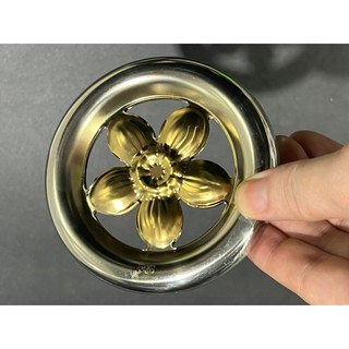Vòng inox hoa mai 5 cánh trang trí phi 100 - phi 120