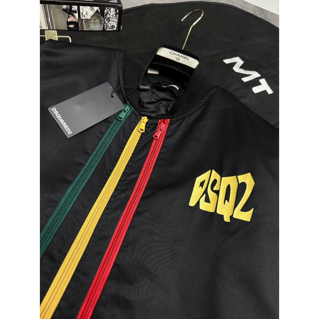 Áo Khoác DSQ Khóa họa tiết, Áo DSQ khóa Thẳng Và Chéo Bản Hot Mới Nhât Năm 2023