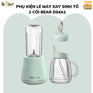 Phụ kiện tách lẻ máy xay 2 cối sinh tố cầm tay mini đa năng Bear LJJ D04A1, Hàng Chính Hãng