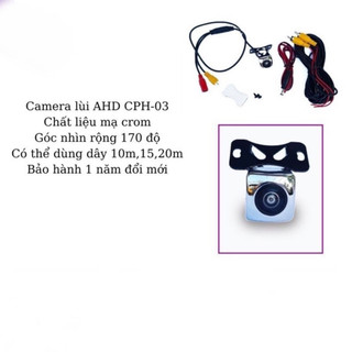 Camera lùi ô tô AHD 1080 cho màn hình Android góc rộng siêu nét, cánh bướm