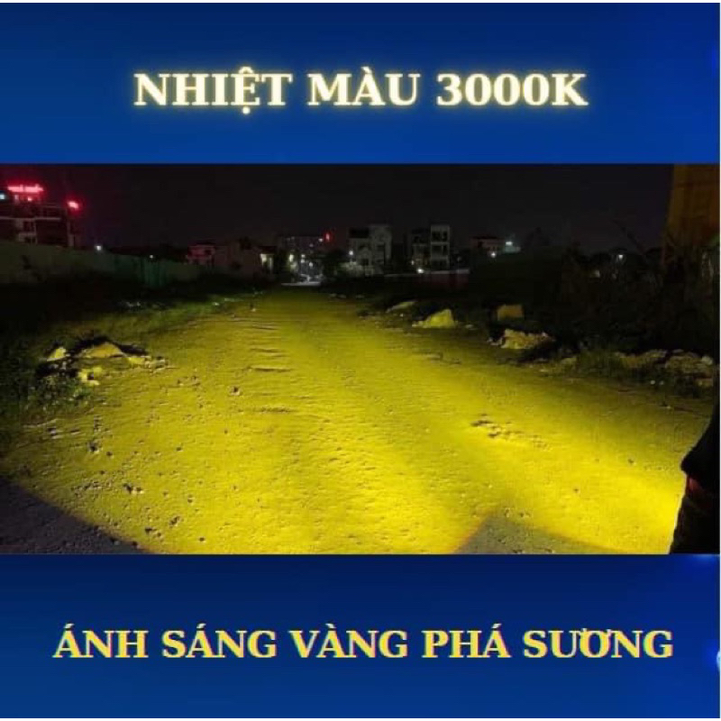 BI LED Gầm V6 Ô Tô 3 Chế Độ Màu, 2 Chế Độ Pha/Cos siêu sáng