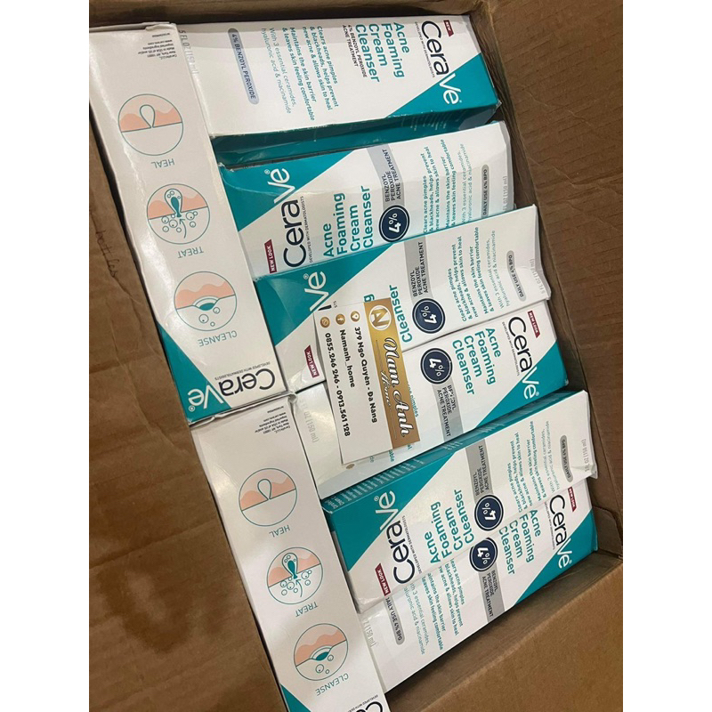 Sữa rửa mặt cerave acne foaming cream face cleanser 150ml