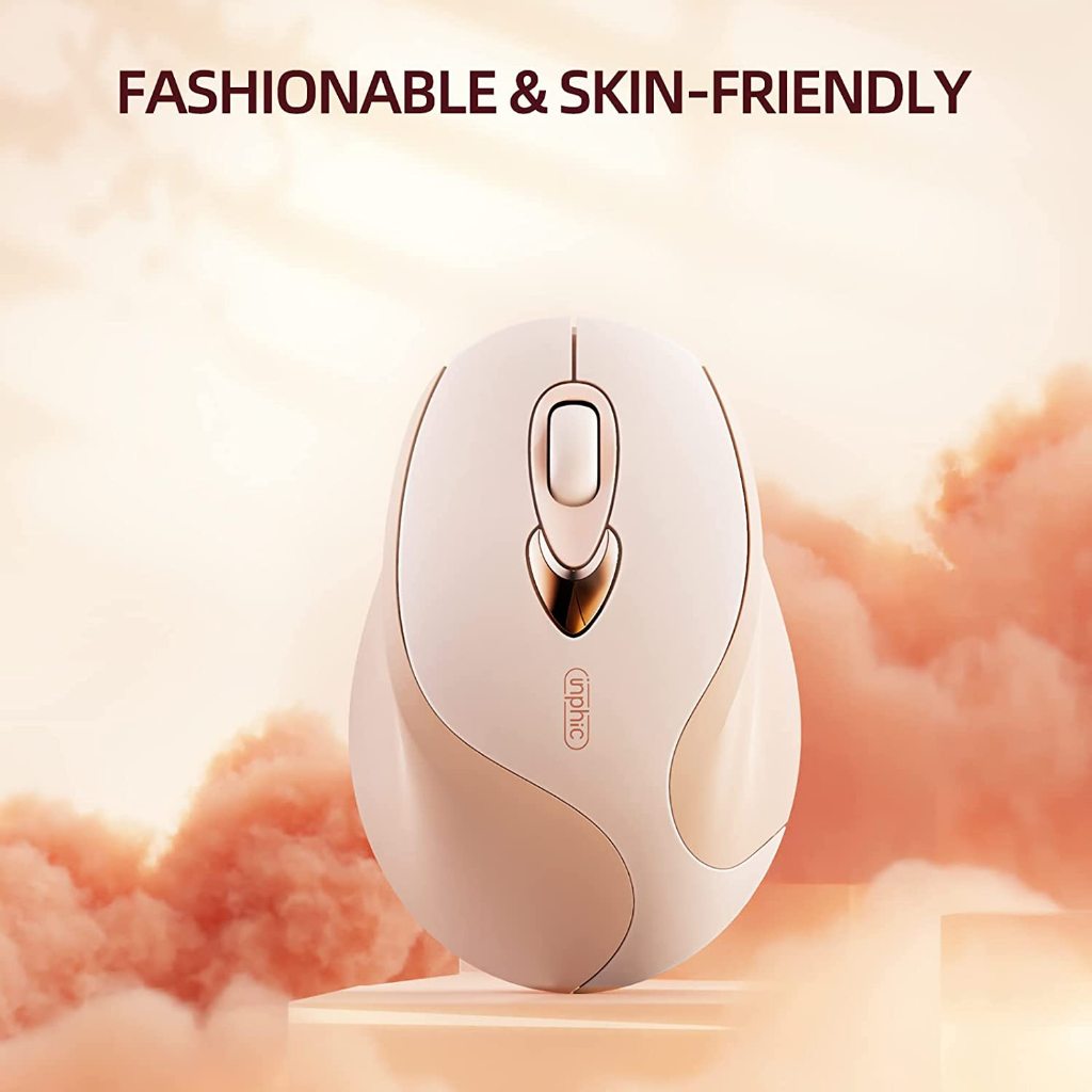 Chuột không dây wireless NTC INPHIC M8 pin sạc silent không tiếng click - kèm ticker