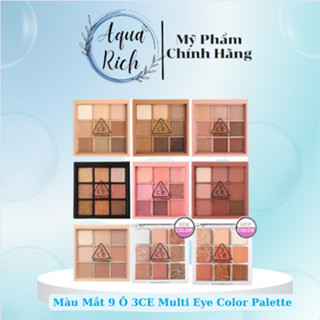 Bảng Phấn Mắt 9 Ô 3ce Mood Recipe Multi Eye Color Palette [Shot Again - Over take - Beach Muse - Snoted Pink]