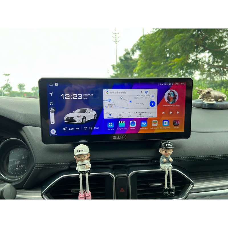 Màn Hình DVD Android Ô Tô OLEDPRO Premium 12.3 inch liền cam 360 New 2023 Chính hãng