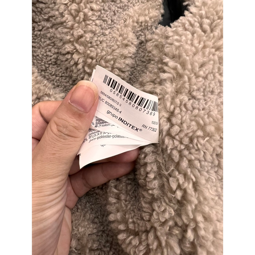 Áo phao bé trai bé gái lót lông túi hộp XÁM ĐẬM