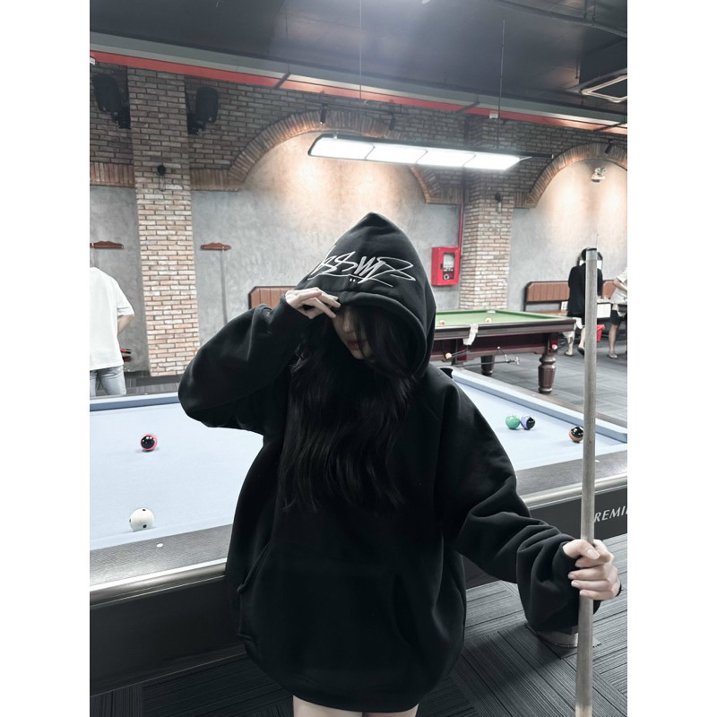 Áo Hoodie STUSSY thêu nón phong cách dày dặn chuẩn chính hãng, áo nỉ mùa đông