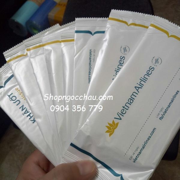 Set 10 khăn giấy ướt Bamboo/VN Airlines