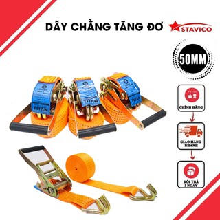 Dây chằng hàng tăng đơ bản 50mm, 3 TẤN có móc