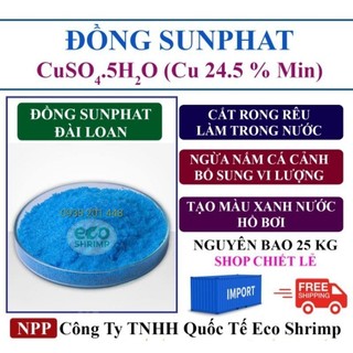 Đồng sunfat cuso4 cắt rong rêu tảo ,trị nấm cá - làm tinh thể # cuso4 500g