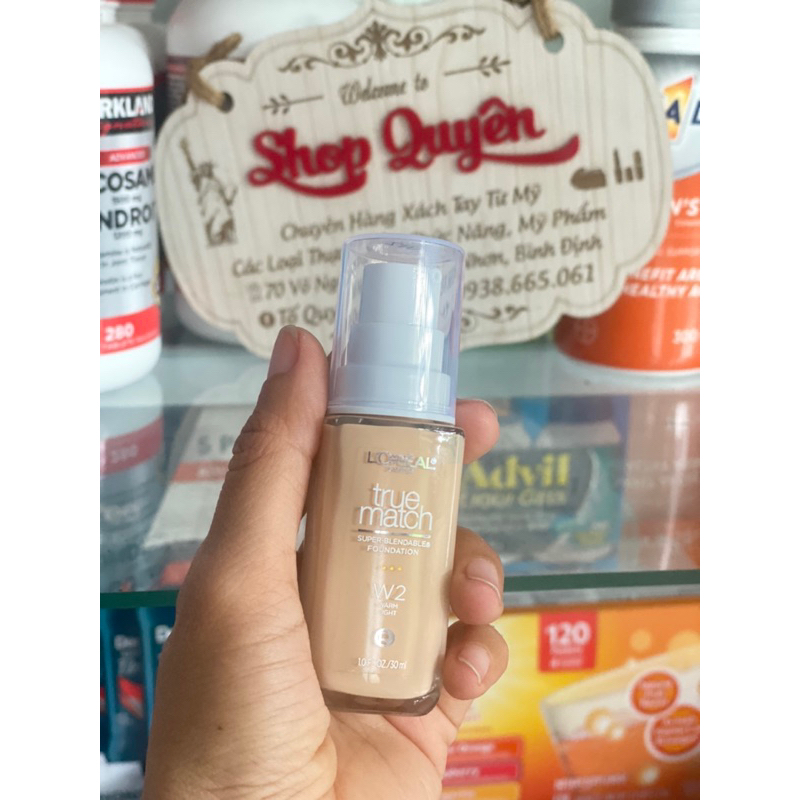 Kem Nền L'Oréal Paris Mịn Nhẹ Dưỡng Da Dạng Lỏng True Match