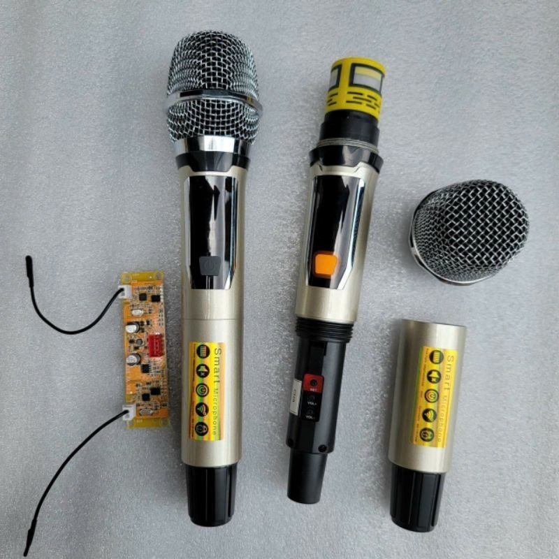 Micro loa kéo UHF đế kim loại củ mic K8 ( chống hú tốt, tiếng cực đẹp)