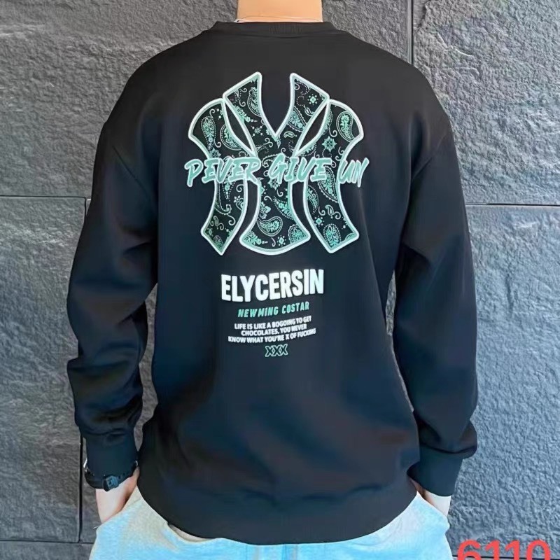 Áo Sweater nam nữ dài tay, áo thun quảng châu local brand form rộng