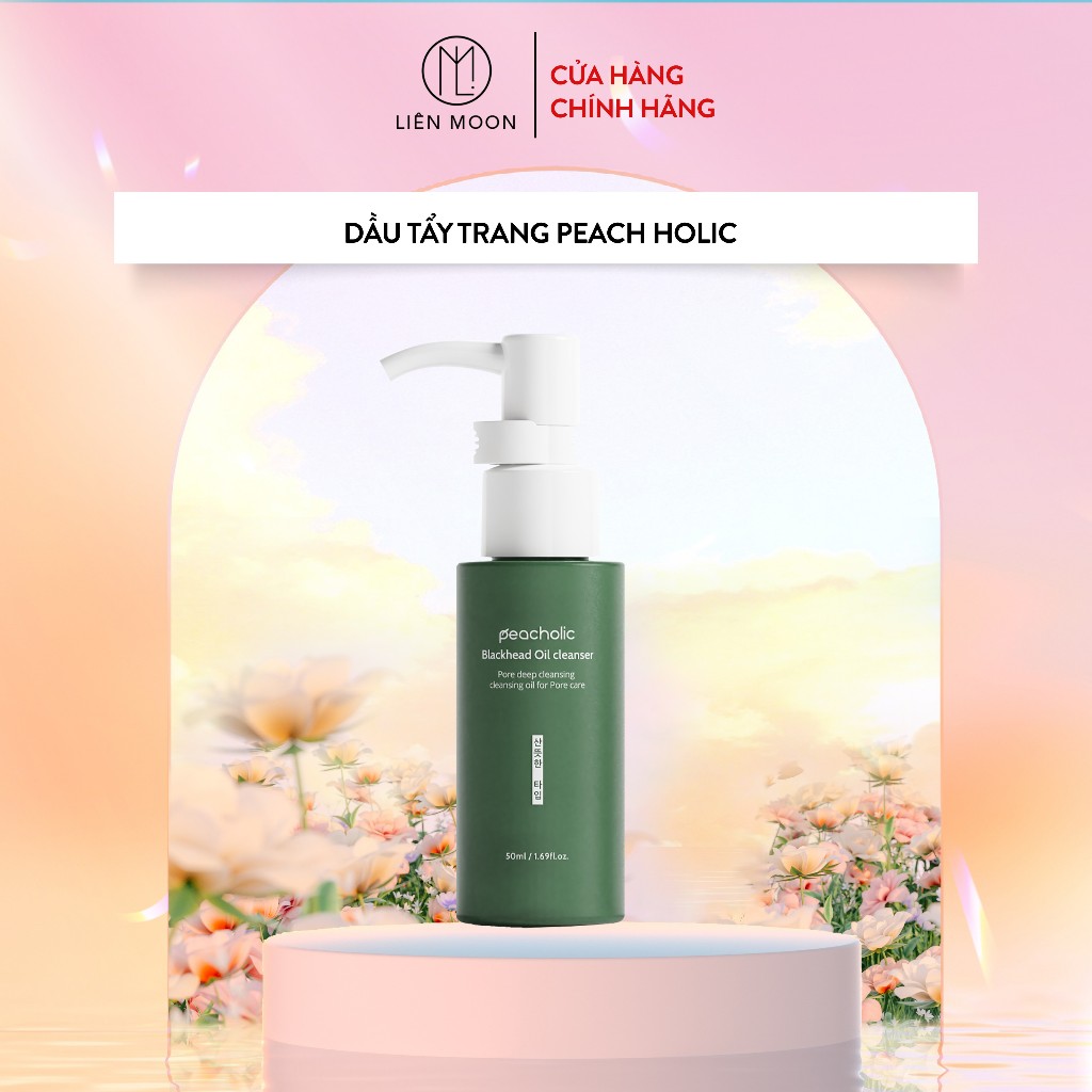 Dầu Tầy Trang Peacholic nhũ hóa làm sạch dầu thừa bã nhờn trên bề mặt da