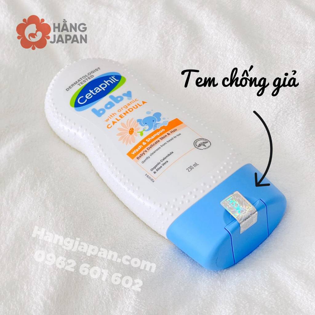 Sản phẩm tắm gội Cetaphil Baby Moisturizing Bath & Wash dưỡng ẩm cho da dịu lành 230ml/ 399ml Úc