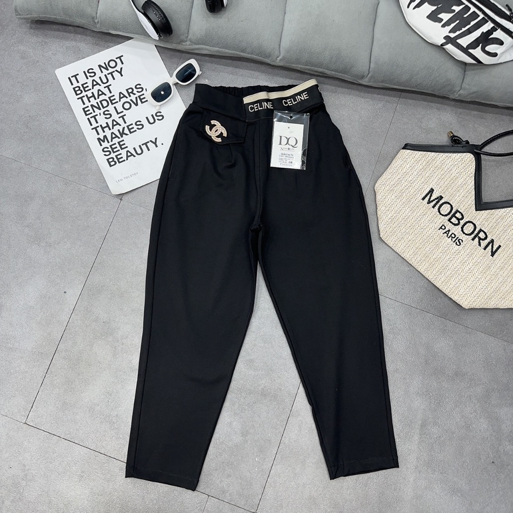 Quần dài bé gái, Quần baggy chất vải UMI cao cấp cho bé gái từ 16 - 40kg HNK-2346