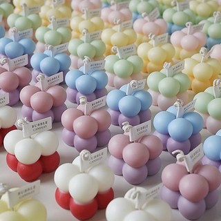 Nếp sáp thơm khối rubik không khói nhiều màu sắc