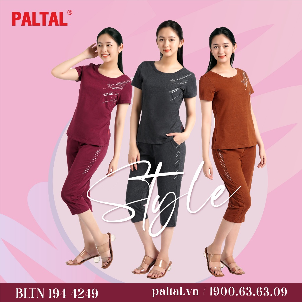 Đồ bộ nữ 194p 4249 mặc nhà kiểu quần lửng tay ngắn cvc