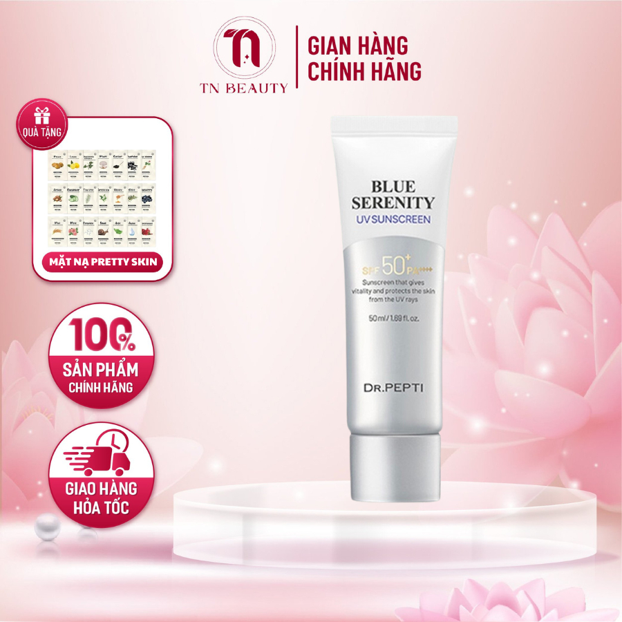 Kem chống nắng Dr.Pepti Blue Serenity UV Suncream 50ml
