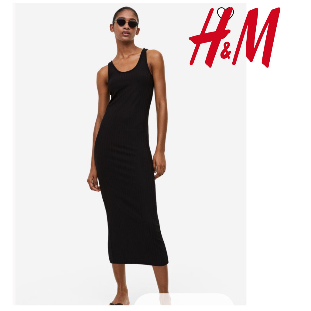 Đầm thun gân H.M hàng Cambo xuất dư xịn