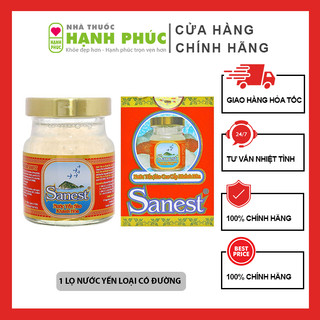 Nước Yến Sào Sanest Khánh Hòa Không Đường Và Có Đường Lọ 70ml