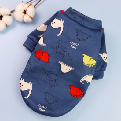 Quần áo thú cưng mùa đông quần áo chó mèo in hình siêu đẹp vải nỉ ấm áp