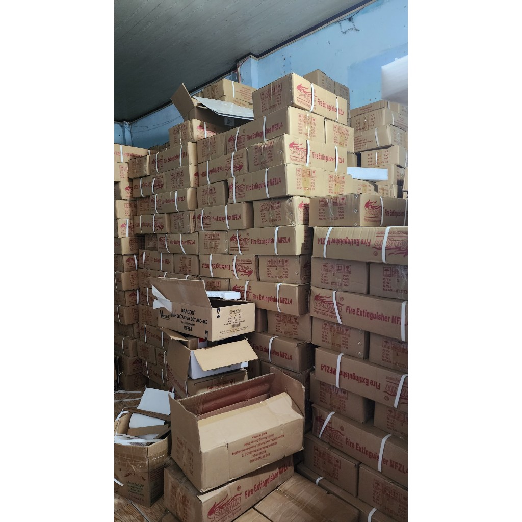 Combo 2 bình chữa cháy bột ABC có đồng hồ đo áp suất, KỆ NHỰA tặng bộ nội quy tiêu lệnh