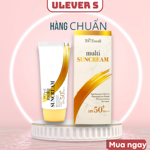 Kem Chống Nắng Re: Excell Daily Beauty Multi Sun Cream SPF 50+/PA +++ 50ml