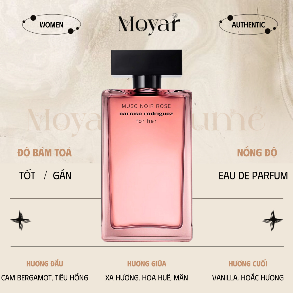 2ml | 5ml Nar Musc Noir Rose | Nước hoa nữ | Moyar Perfume