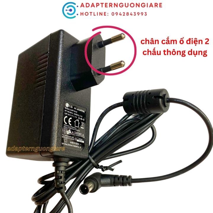 Adapter nguồn màn hình LG 19V 1.7A chính hãng