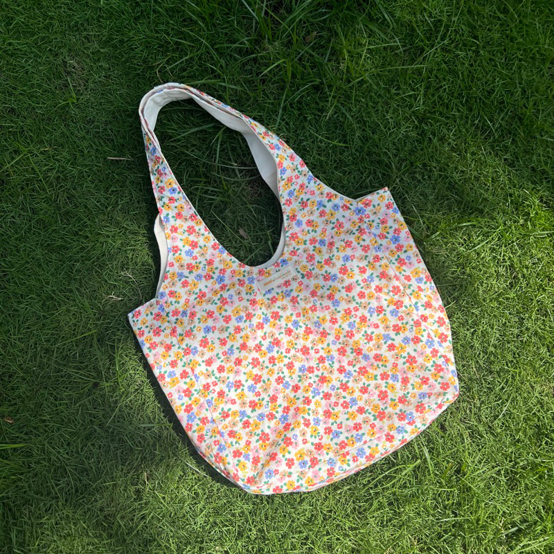 Túi tote HOA NHÍ quai tròn 2 lớp mùa hè dày dặn_MỌt handmade