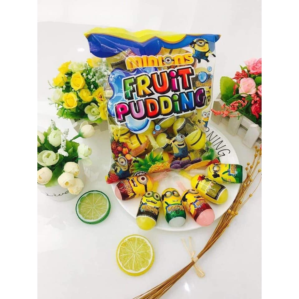 Thạch trái cây Pappe Pig / Minion dành cho bé 12M+