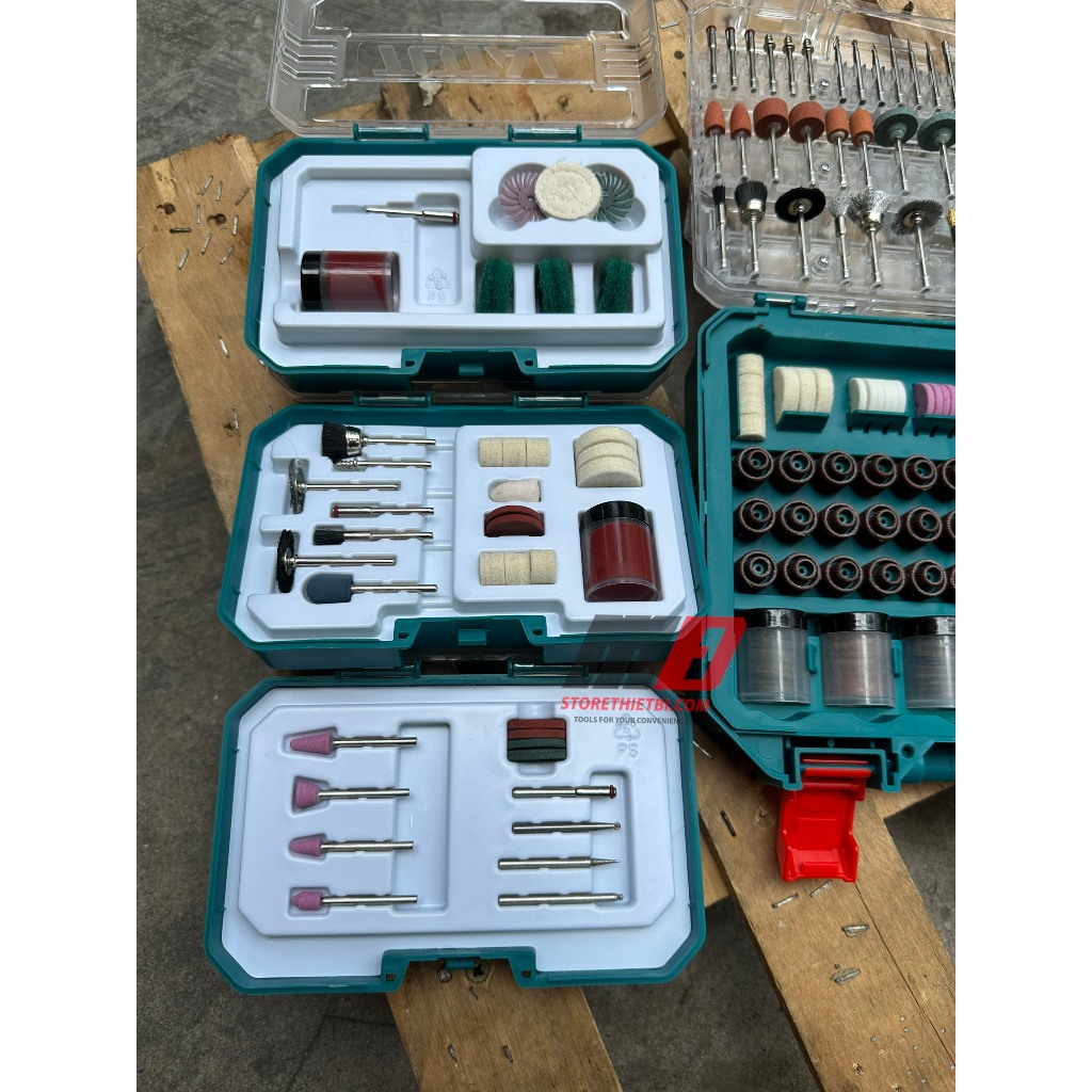 TOS23035 Bộ 460 linh kiện cho máy khoan/mài mini Total ( Mẫu Mới Cập Nhật)