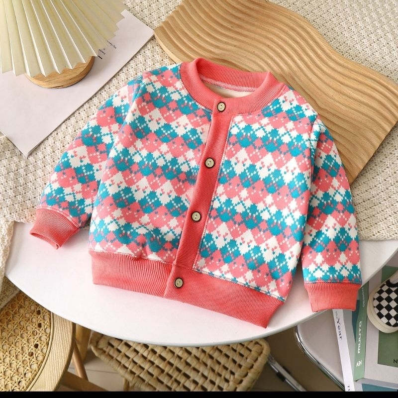 ÁO KHOÁC NỈ HOẠ TIẾT CHO BÉ ẤM ÁP