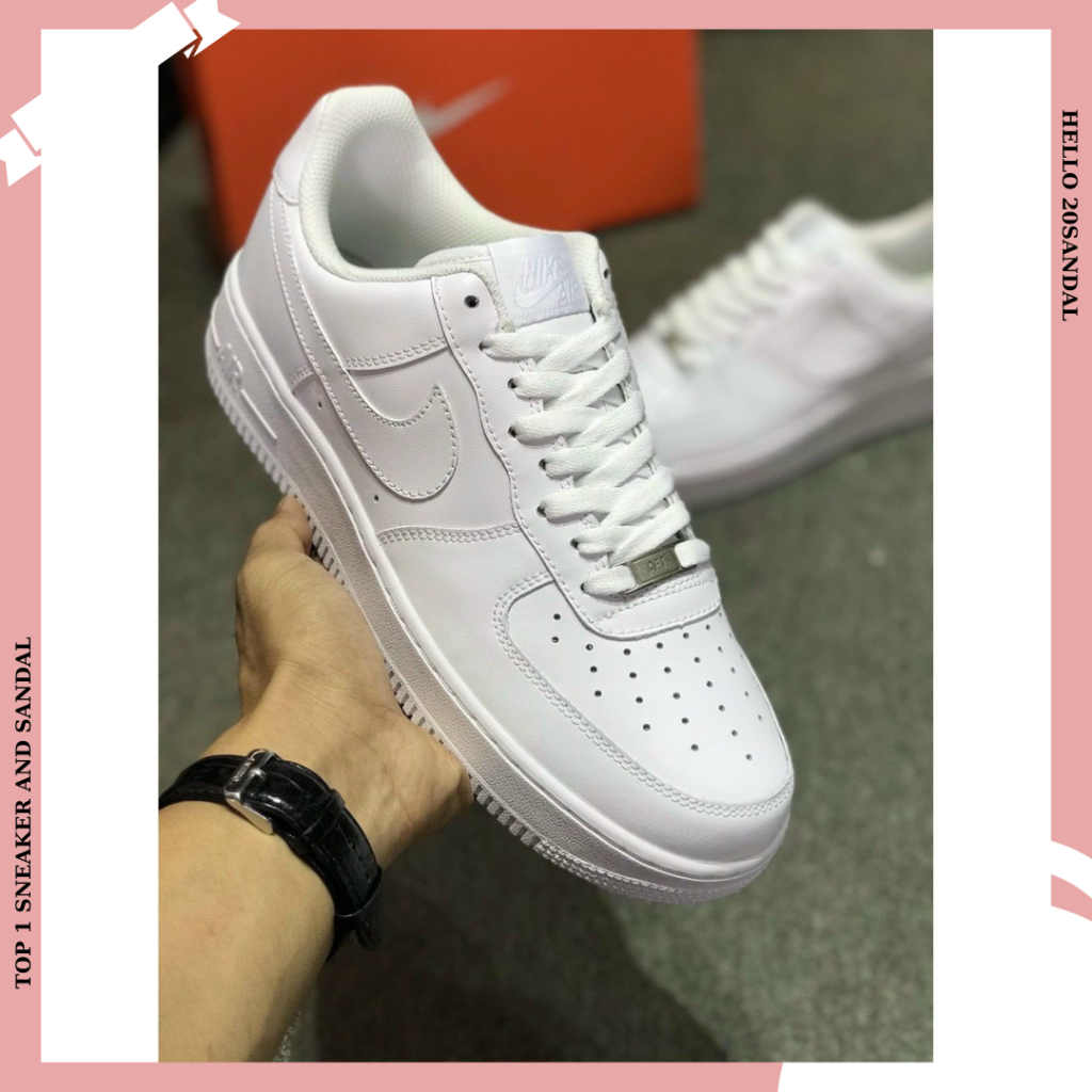 Giày Nike_Trắng Nam Nữ,Giày Nike_AF1 Trắng Dành Cho Nam Và Nữ Full Box Bill Bản Đẹp