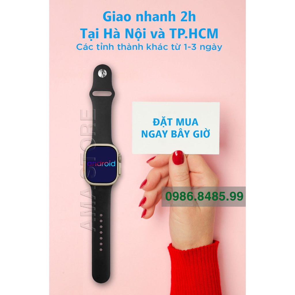 Đồng hồ Thông minh Android Gắn sim 5G có Chplay tải Zalo Facebook Skype Viber Kết nối Wifi 4G Bluetooth AMA TK Watch #42