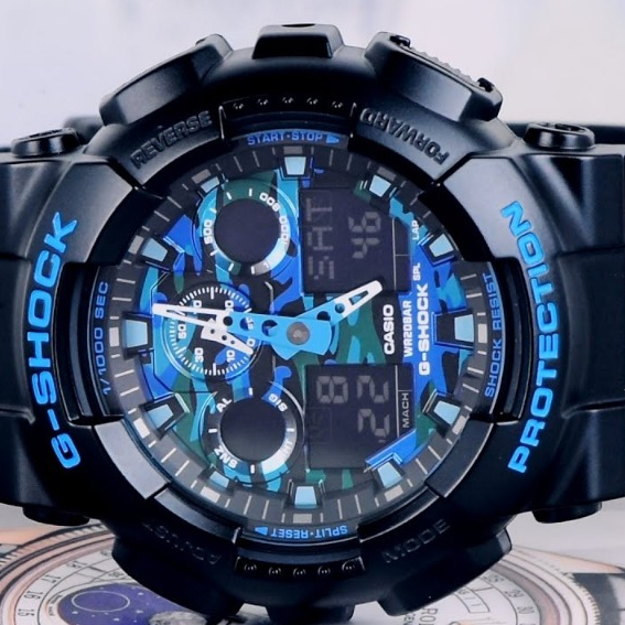 Đồng hồ Casio G-Shock nam GA-100CB-1ADR dây cao su chính hãng