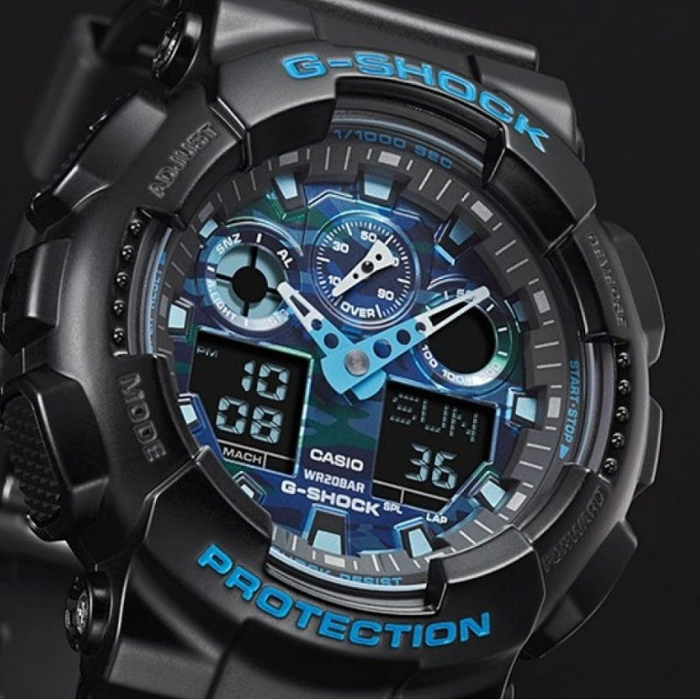 Đồng hồ Casio G-Shock nam GA-100CB-1ADR dây cao su chính hãng