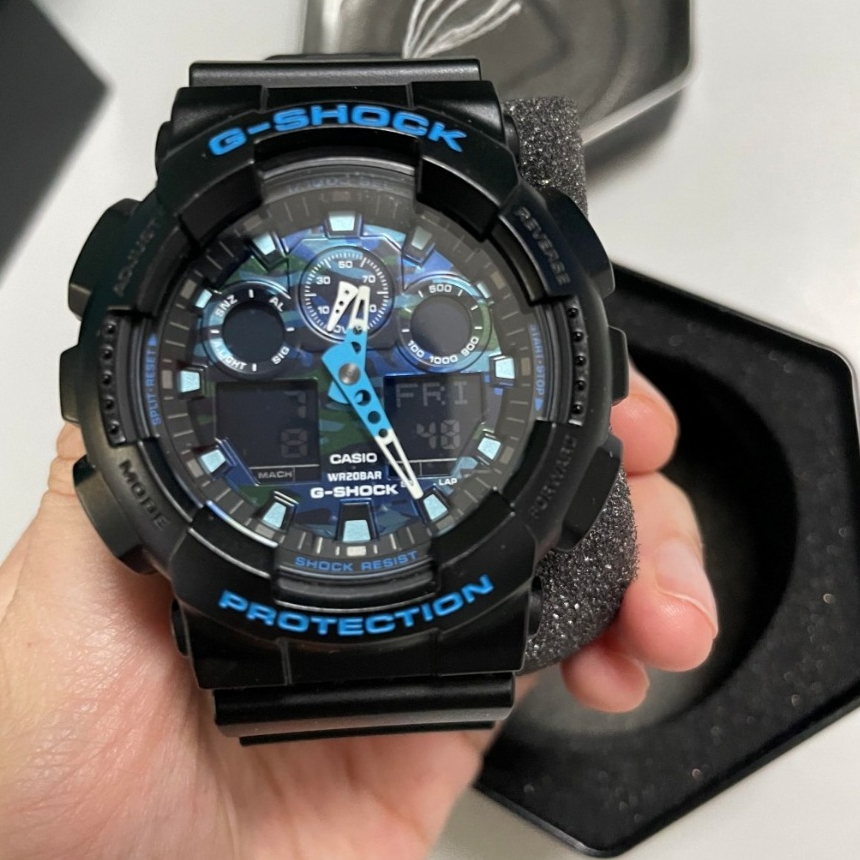 Đồng hồ Casio G-Shock nam GA-100CB-1ADR dây cao su chính hãng